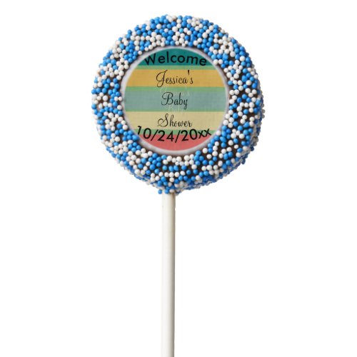 Personalized Just Beachy Art Chocolate Covered Ore Chocolate Covered Oreo Pop