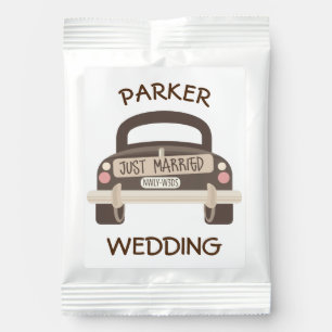 Personalized Just Married Car Margarita Drink Mix