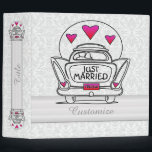 Personalized Just Married Honeymoon Car Binder<br><div class="desc">*Customize your binder by adding text.</div>