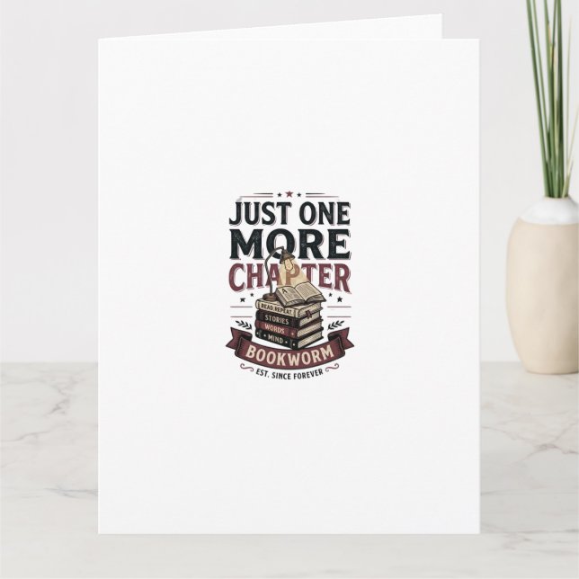 Personalized Just One More Chapter Est 1985 Bookwo Card (Front)
