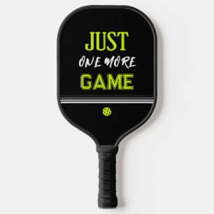 Personalized Just One More Game Funny Pickleball Paddle