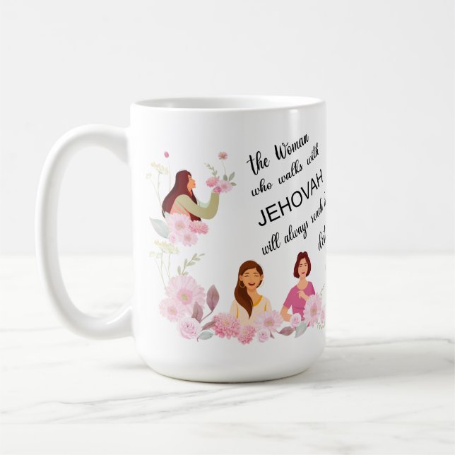Personalized JW Sister quote gift Coffee Mug (Left)