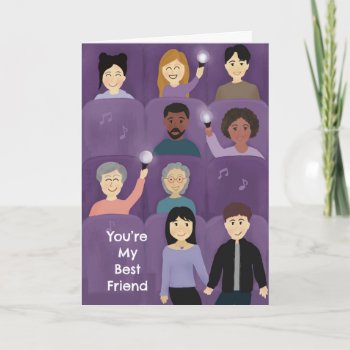 Personalized K-pop Concert Best Friend Love Thank You Card by cbendel at Zazzle