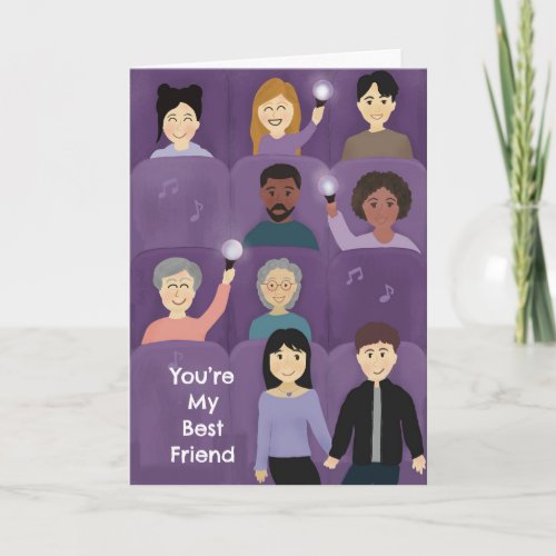 Personalized K_pop Concert Best Friend Love Thank You Card