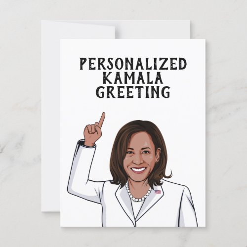 Personalized Kamala Greeting Card