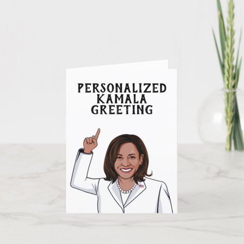 Personalized Kamala Greeting Thank You Card