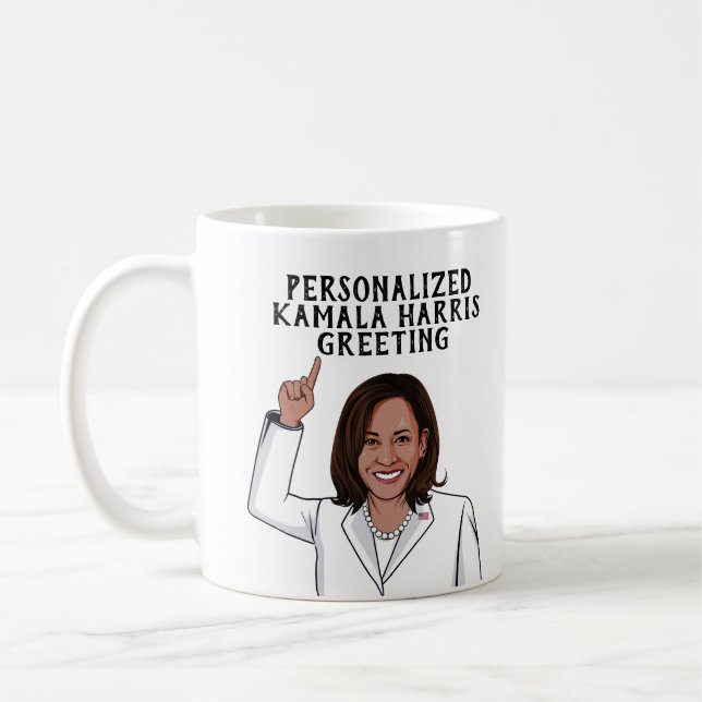 Personalized Kamala Harris  Coffee Mug (Left)