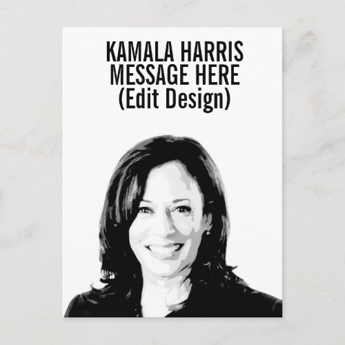 Personalized Kamala Harris Postcard