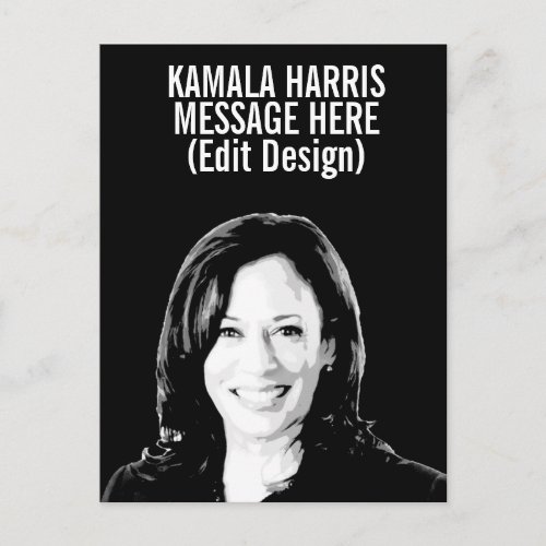 Personalized Kamala Harris Postcard