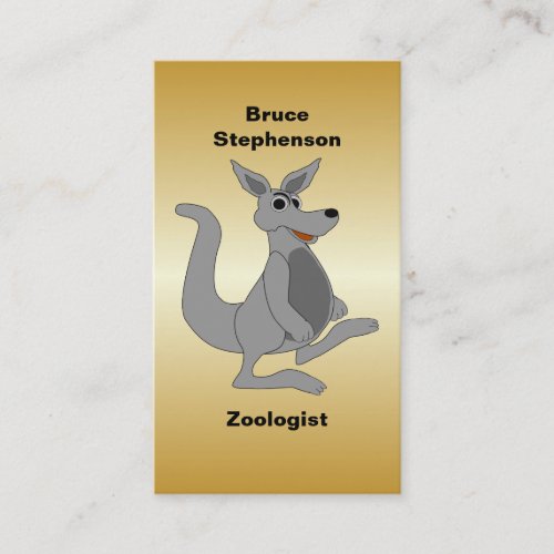 Personalized Kangaroo Design Business Card