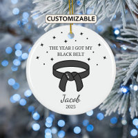 Personalized Karate Black Belt, Taekwondo Outfit