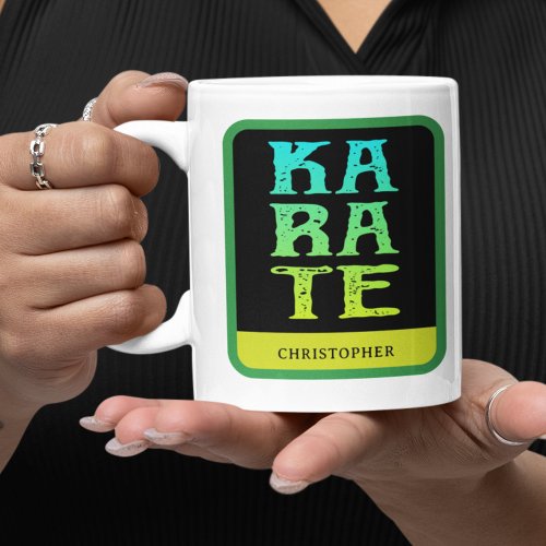Personalized Karate Coffee Mug