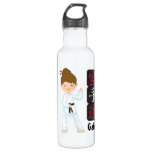 Personalized Karate Girl Stainless Steel Water Bottle at Zazzle