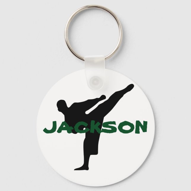 Personalized Karate Keychain (Front)