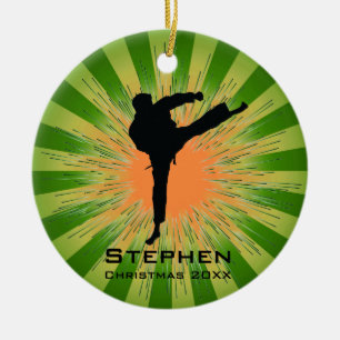 Personalized Karate Ornament