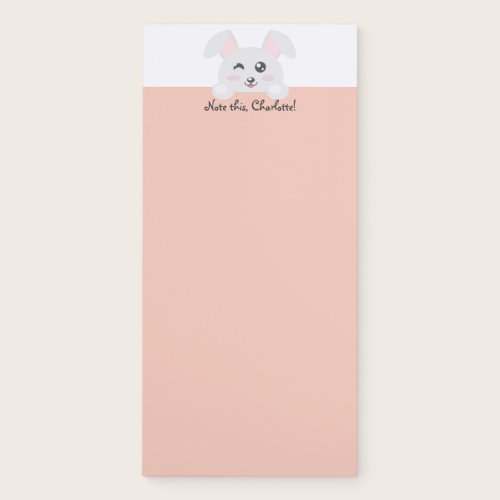 Personalized Kawaii Animal - Bunny Magnetic Notepad