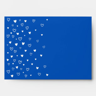 Personalized Kawaii Cute Blue Hearts Snail Mail Envelope