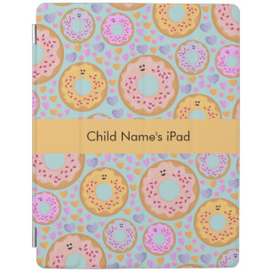 Personalized Kawaii Donut Kids iPad Smart Cover