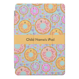 Personalized Kawaii Donut Kids iPad Smart Cover