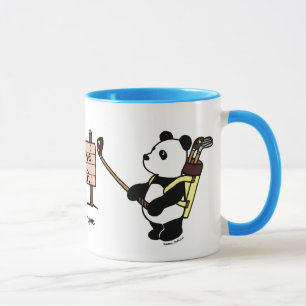 Personalized Kawaii Panda Golfer Mug