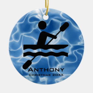 Personalized Kayaking Ornament