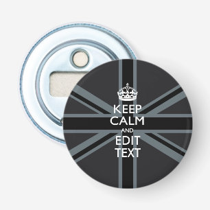 Personalized KEEP CALM AND Edit Text Colorful Bottle Opener