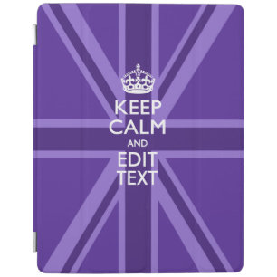 Personalized KEEP CALM AND Edit Text EASILY iPad Smart Cover