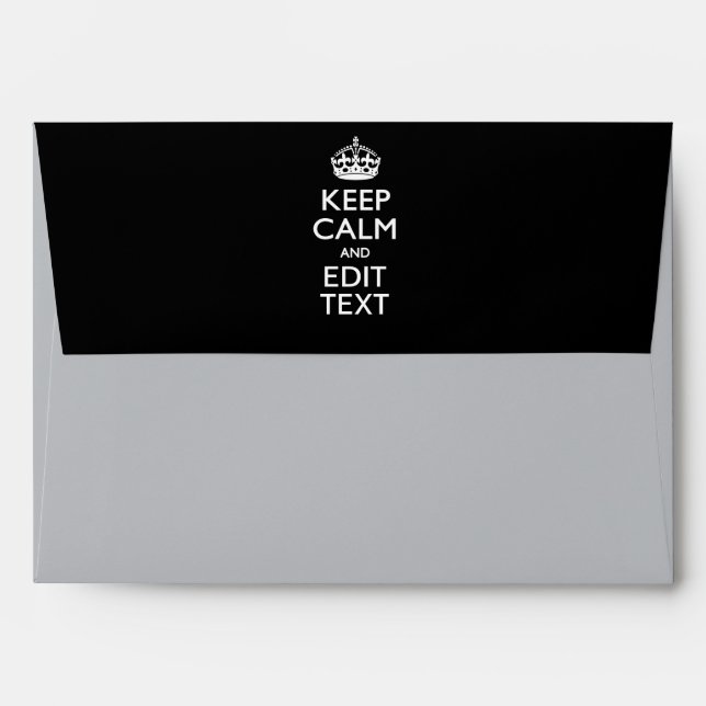 Personalized KEEP CALM AND Edit Text Mail Envelope (Back (Top Flap))