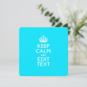 Personalized KEEP CALM AND Edit Text on Peacock (Standing Front)