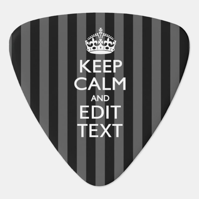 Personalized KEEP CALM AND Edit Text Pick (Front)