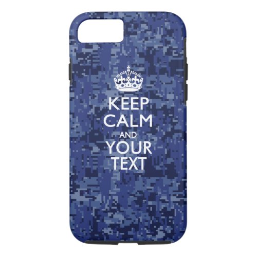 Personalized KEEP CALM AND Have Your Creative Text iPhone 87 Case