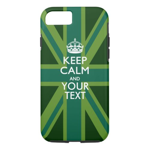 Personalized KEEP CALM AND Have Your Creative Text iPhone 87 Case