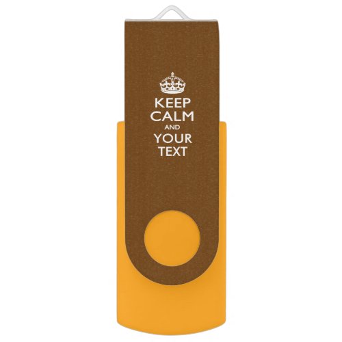 Personalized KEEP CALM AND Have Your Creative Text Flash Drive