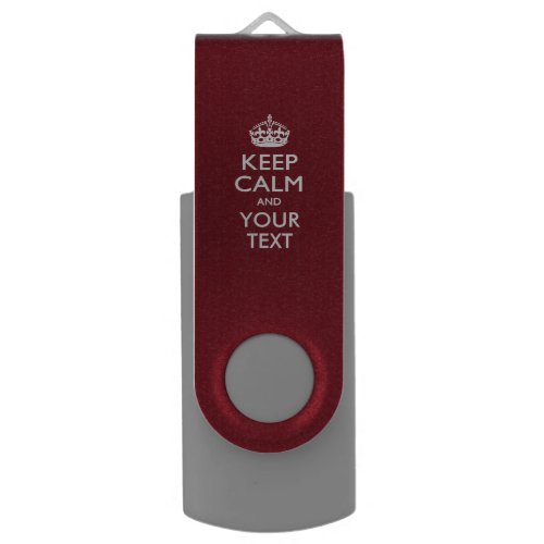Personalized KEEP CALM AND Have Your Creative Text Flash Drive