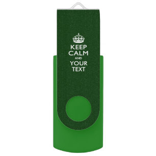 Personalized KEEP CALM AND Have Your Creative Text USB Flash Drive