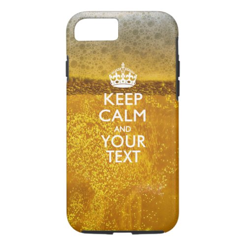 Personalized KEEP CALM AND Your Creative Text iPhone 87 Case