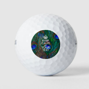 Personalized KEEP CALM AND Your Creative Text Golf Balls