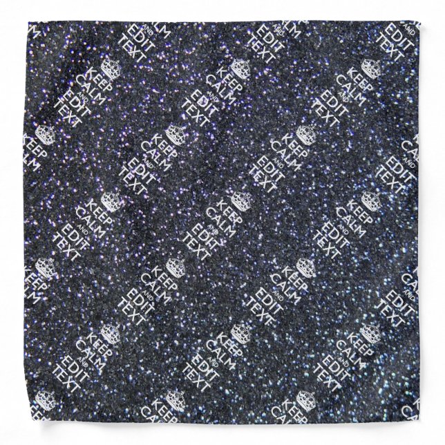 Personalized KEEP CALM AND Your Text Bandana (Front)