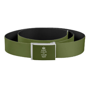 Personalized KEEP CALM AND Your Text Belt