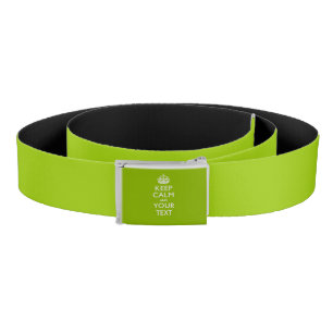 Personalized KEEP CALM AND Your Text Belt