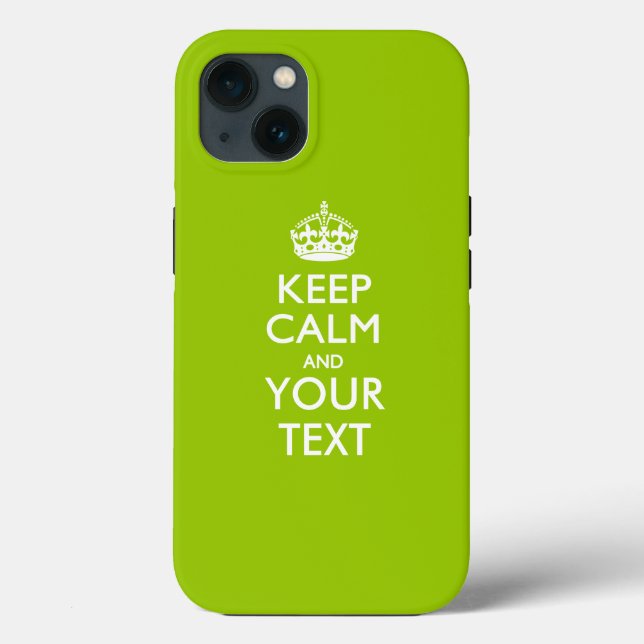 Personalized KEEP CALM AND Your Text Case-Mate iPhone Case (Back)