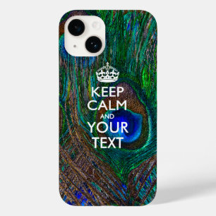 Personalized KEEP CALM AND Your Text Case-Mate iPhone 14 Case