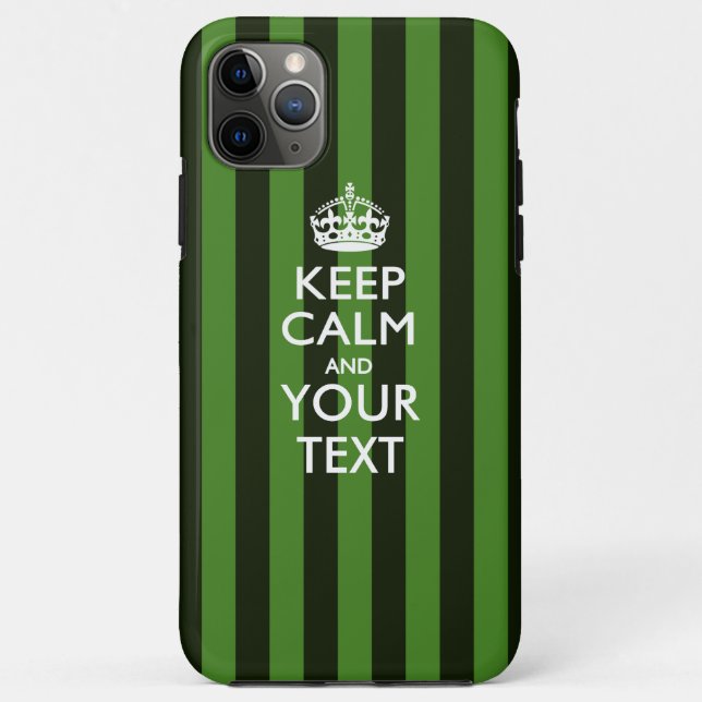 Personalized KEEP CALM AND Your Text Case-Mate iPhone Case (Back)