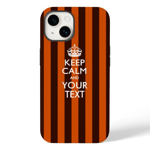 Personalized KEEP CALM AND Your Text Case-Mate iPhone 14 Case