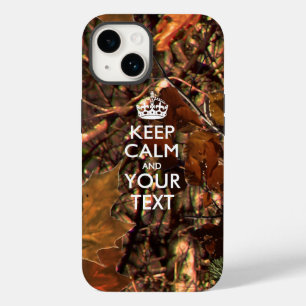 Personalized KEEP CALM AND Your Text Case-Mate iPhone 14 Case