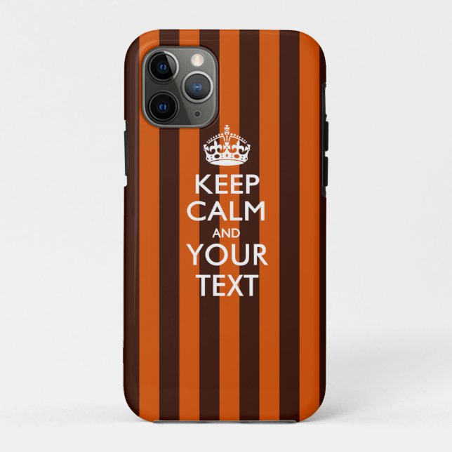 Personalized KEEP CALM AND Your Text Case-Mate iPhone Case (Back)