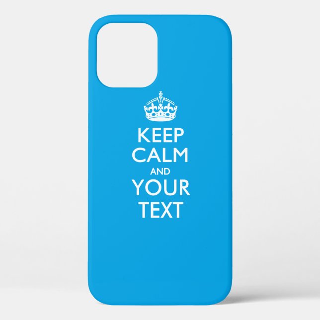 Personalized KEEP CALM AND Your Text Case-Mate iPhone Case (Back)