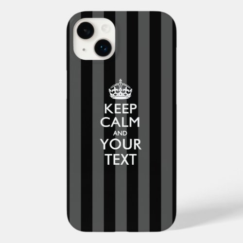 Personalized KEEP CALM AND Your Text Case_Mate iPhone 14 Plus Case