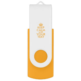 Personalized KEEP CALM and YOUR TEXT Flash Drive