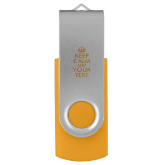 Personalized KEEP CALM and YOUR TEXT Flash Drive